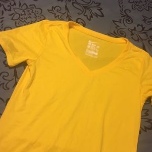 Yellow Nike dri fit